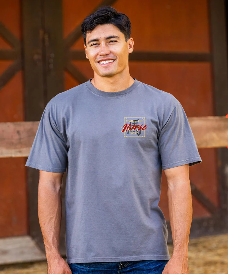 Year Of The Horse 2026 - Crater Dyed® Short Sleeve Crewneck T-Shirt - Image 3