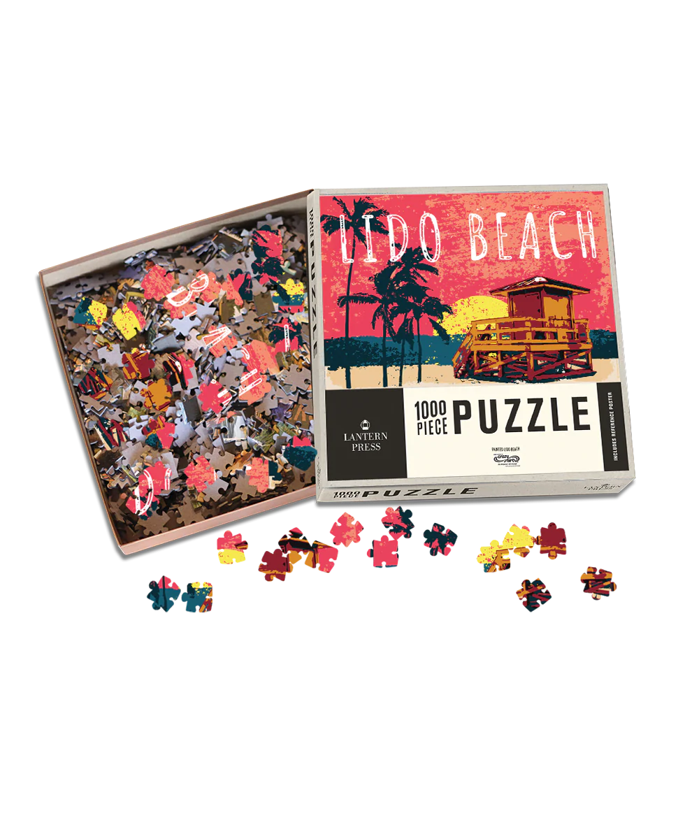 Painted Lido Beach - 1000 Piece Puzzle