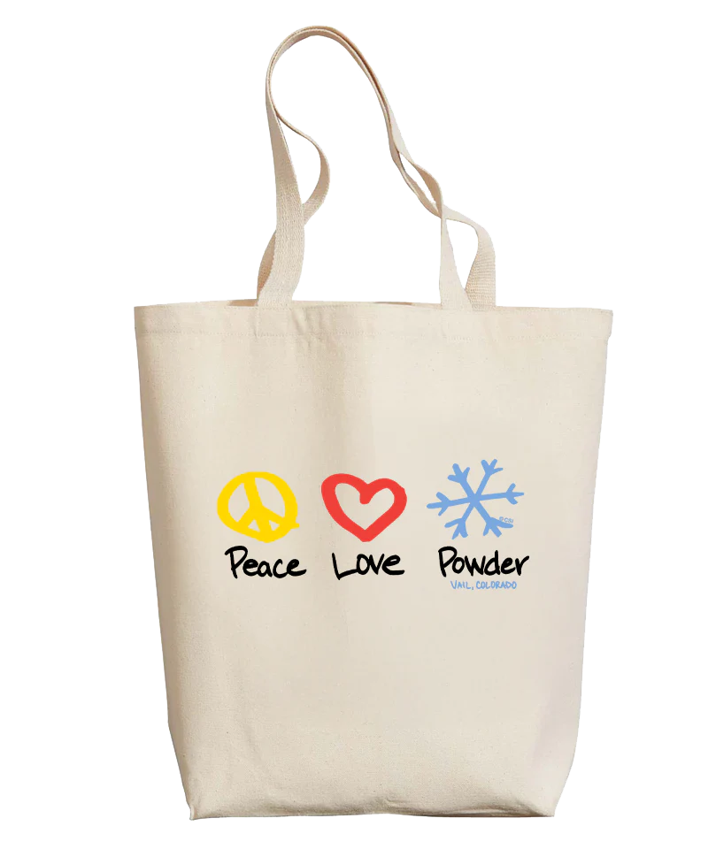 Peace Love Powder - Natural Weekend Tote