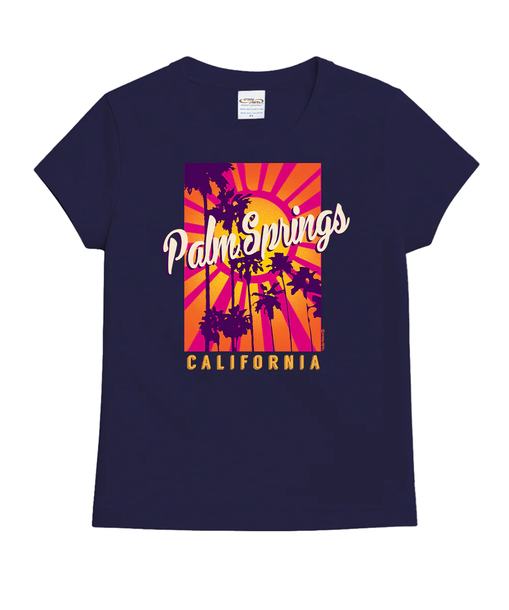Retro Sun - Grape Dyed Short Sleeve Crewneck T-Shirt