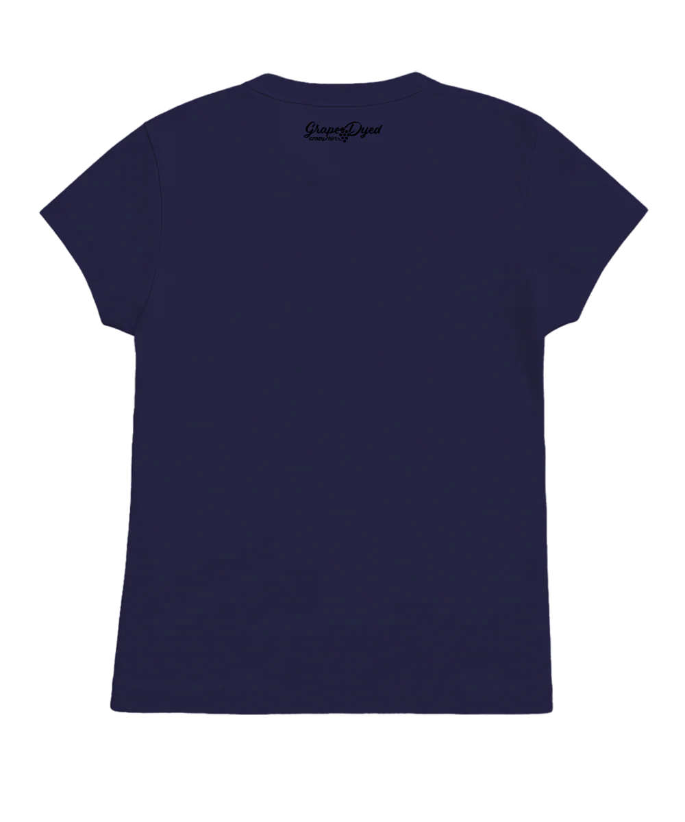 Retro Sun - Grape Dyed Short Sleeve Crewneck T-Shirt - Image 4