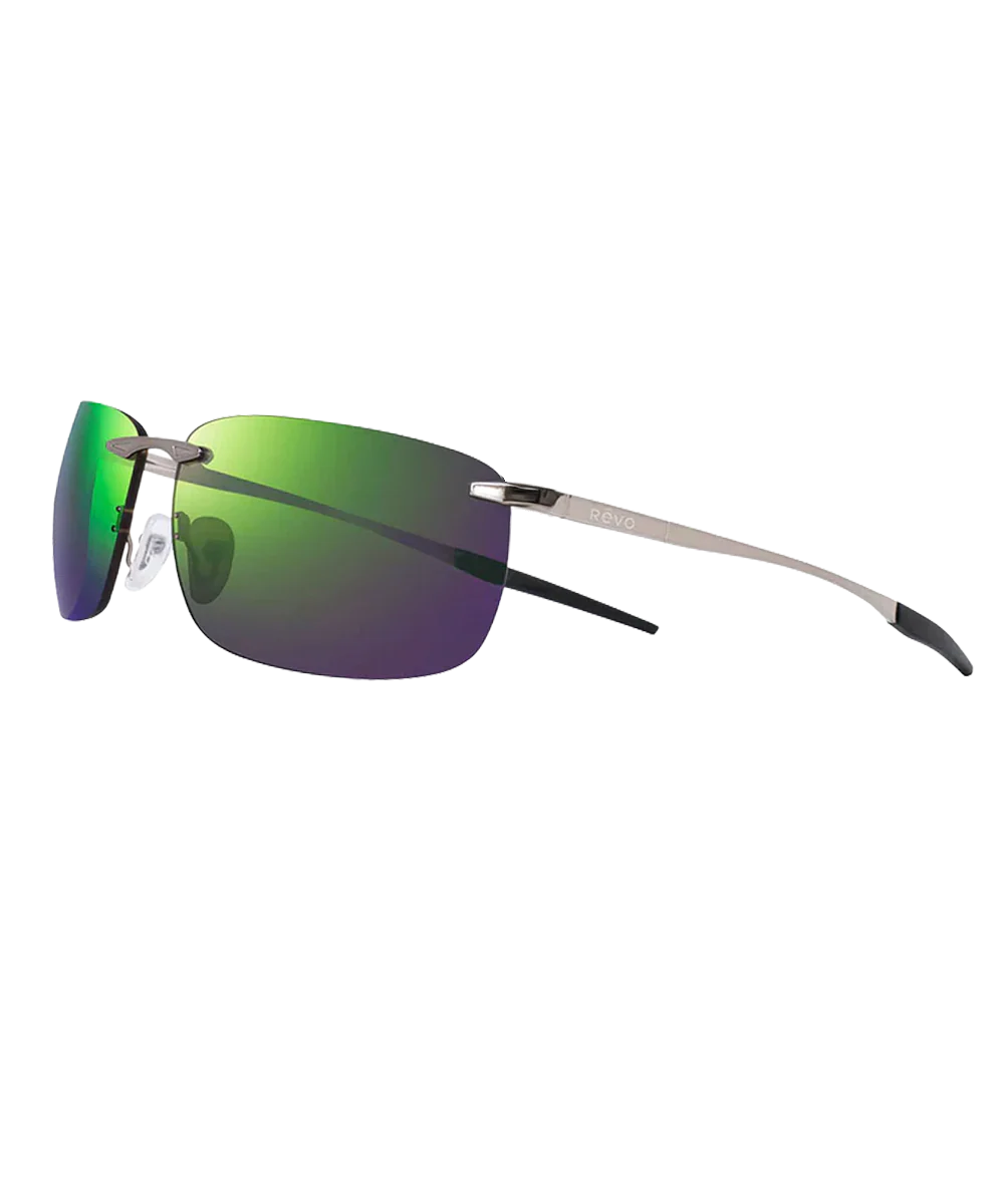 Revo Descend Z - Shiny Gunmetal/Evergreen Sunglasses