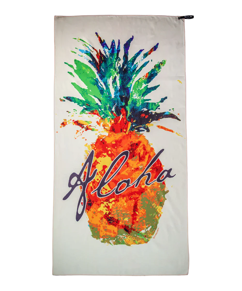 Splatter Pineapple - Microfiber Beach Towel