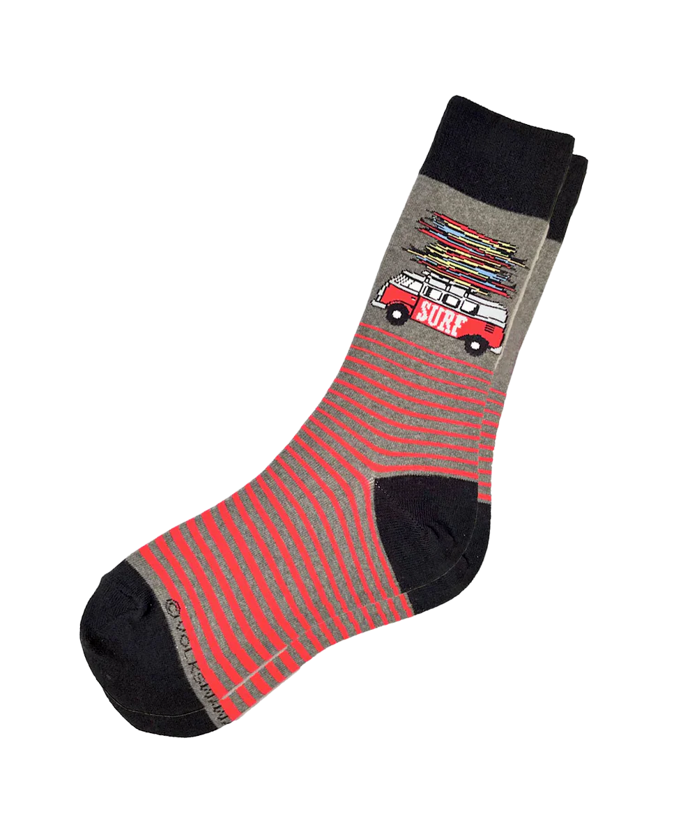 Volkswagen Surfmobile - Graphic Cotton Crew Socks