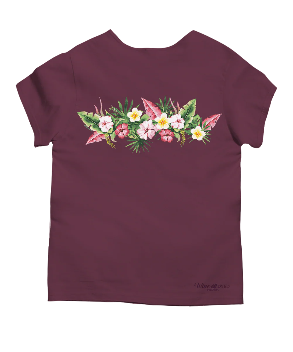 Aloha Band - Wine Dyed Short Sleeve Scoop Neck T-Shirt - Image 4