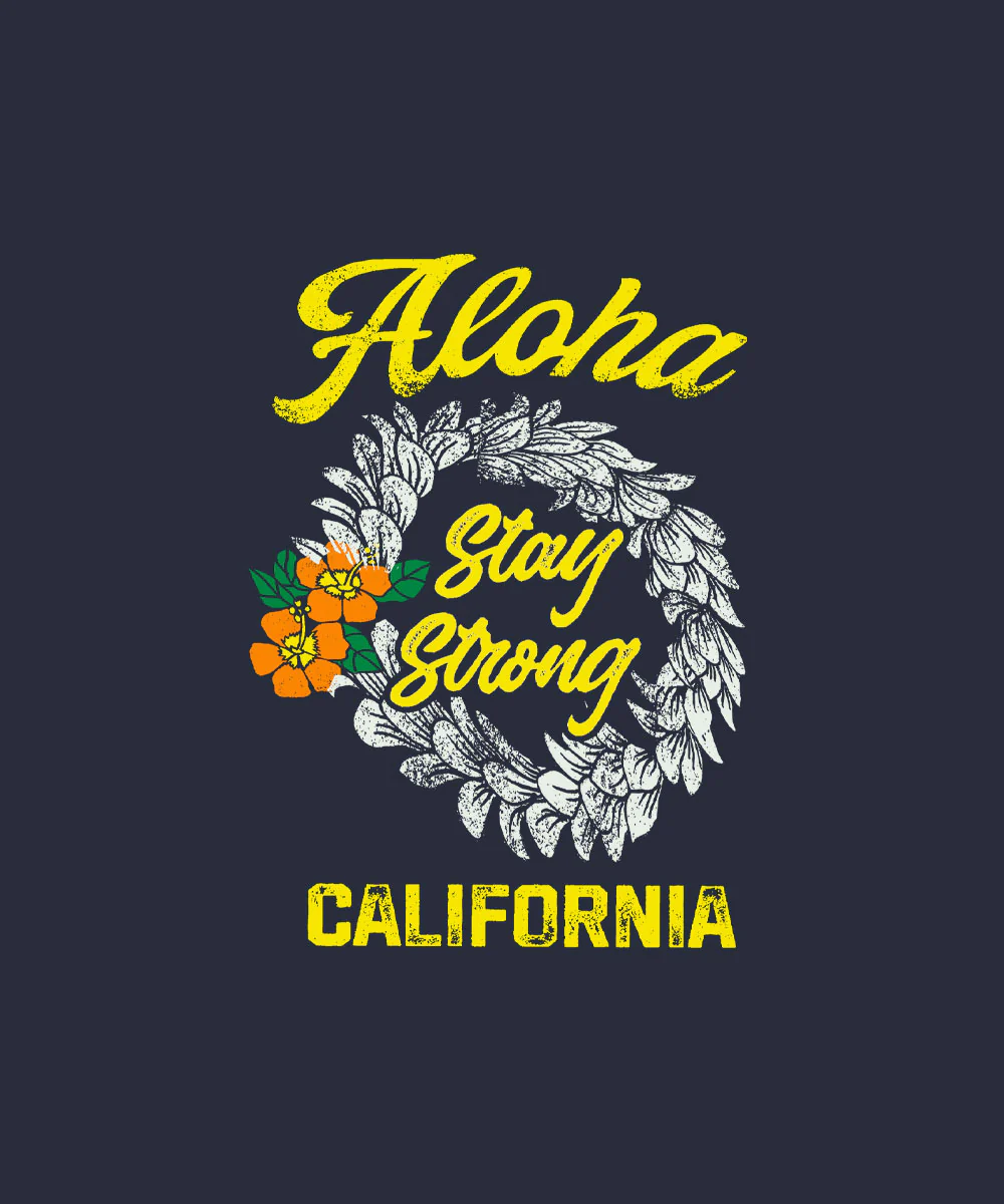 California Strong - Navy Short Sleeve Scoop Neck T-Shirt - Image 3