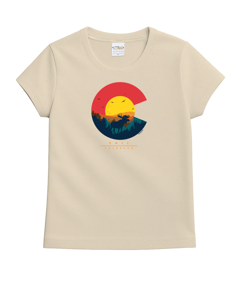Colorado Moose - Coconut Dyed Short Sleeve Crewneck T-Shirt
