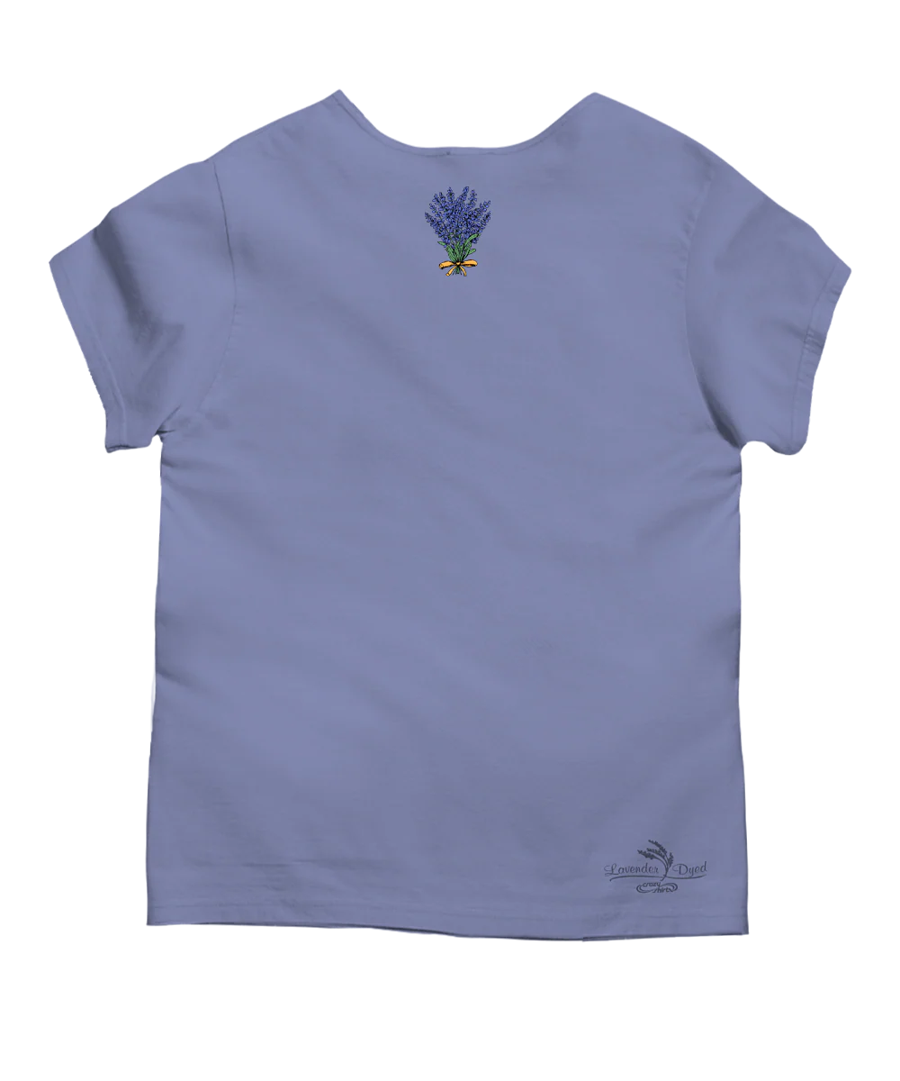 Del Mar Bridge - Lavender Dyed Short Sleeve Scoop Neck T-Shirt - Image 4
