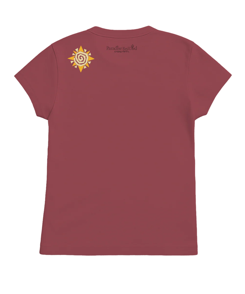 Desert Band - Paradise Red Dyed Short Sleeve Crewneck T-Shirt - Image 4