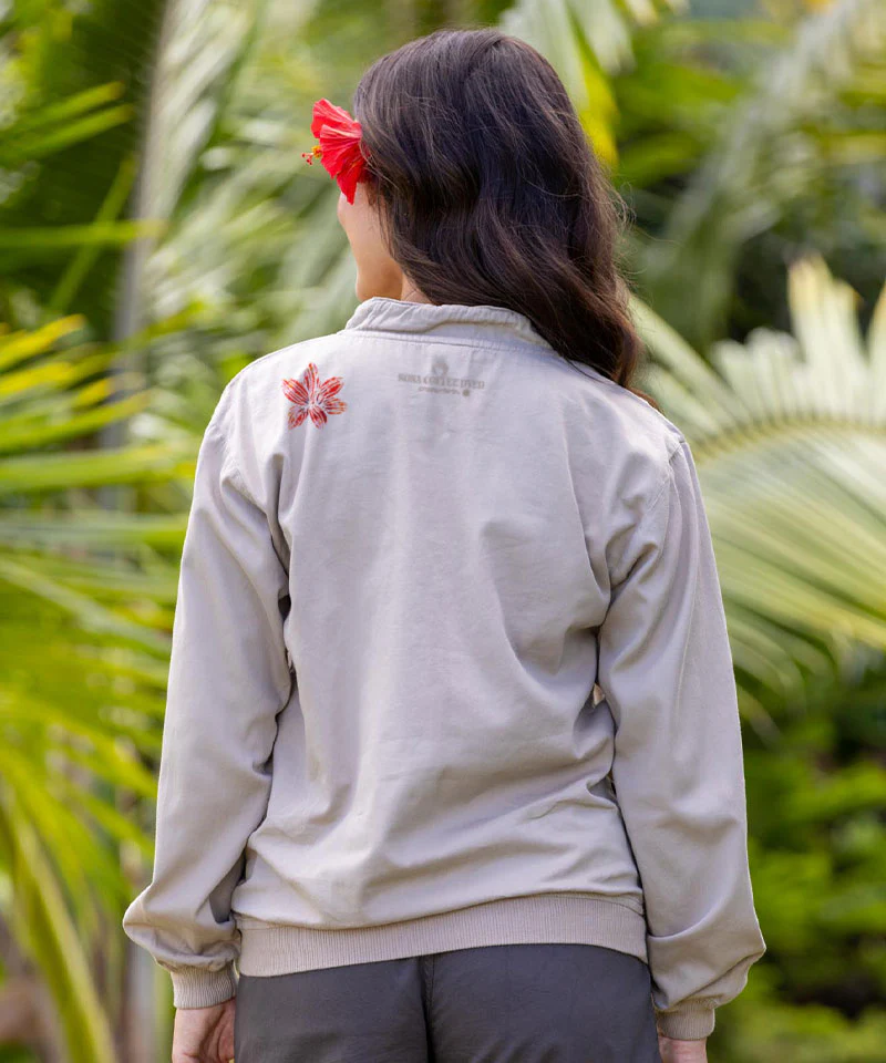 Dreamer - Kona Coffee Dyed Long Sleeve Lightweight Pullover - Image 3