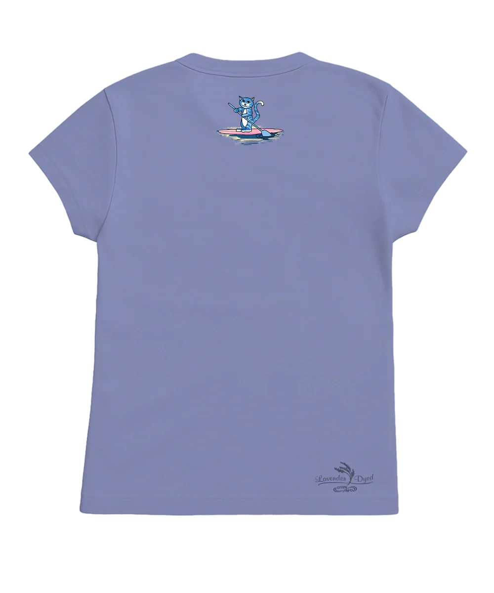 Hawaiian Humane Society Beach Claws - Lavender Dyed Short Sleeve Crewneck T-Shirt - Image 4
