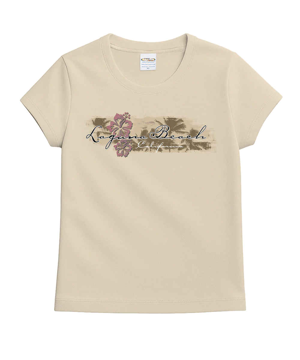 Hibiscus Surf - Coconut Dyed Short Sleeve Crewneck T-Shirt