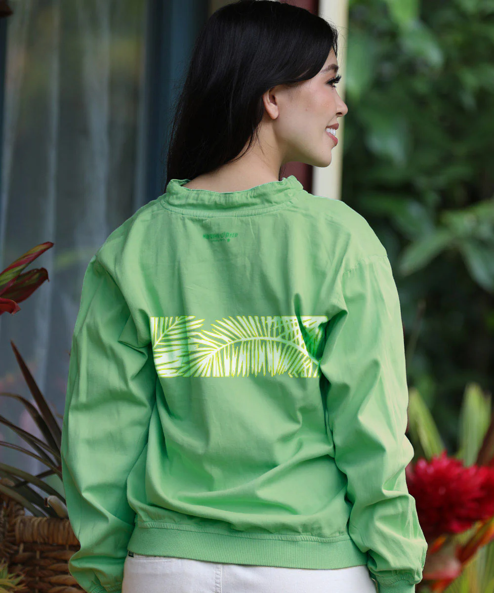 Honu Bliss - Key Lime Dyed Long Sleeve Lightweight Pullover - Image 3