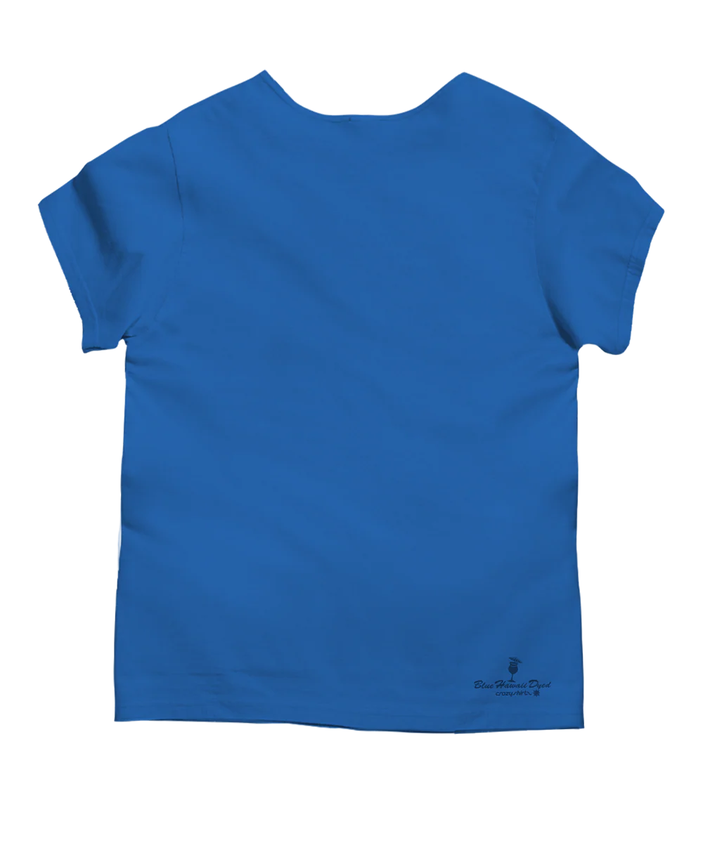 Honu Trio - Blue Hawaii Dyed Short Sleeve Scoop Neck T-Shirt - Image 4