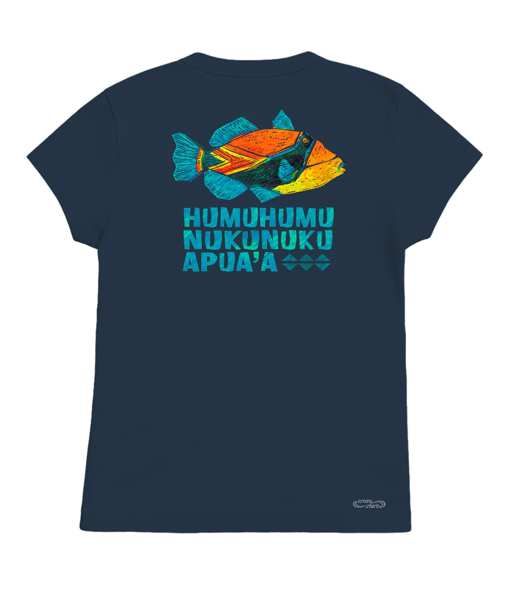 Humu Kalakoa - Navy Short Sleeve Crewneck T-Shirt