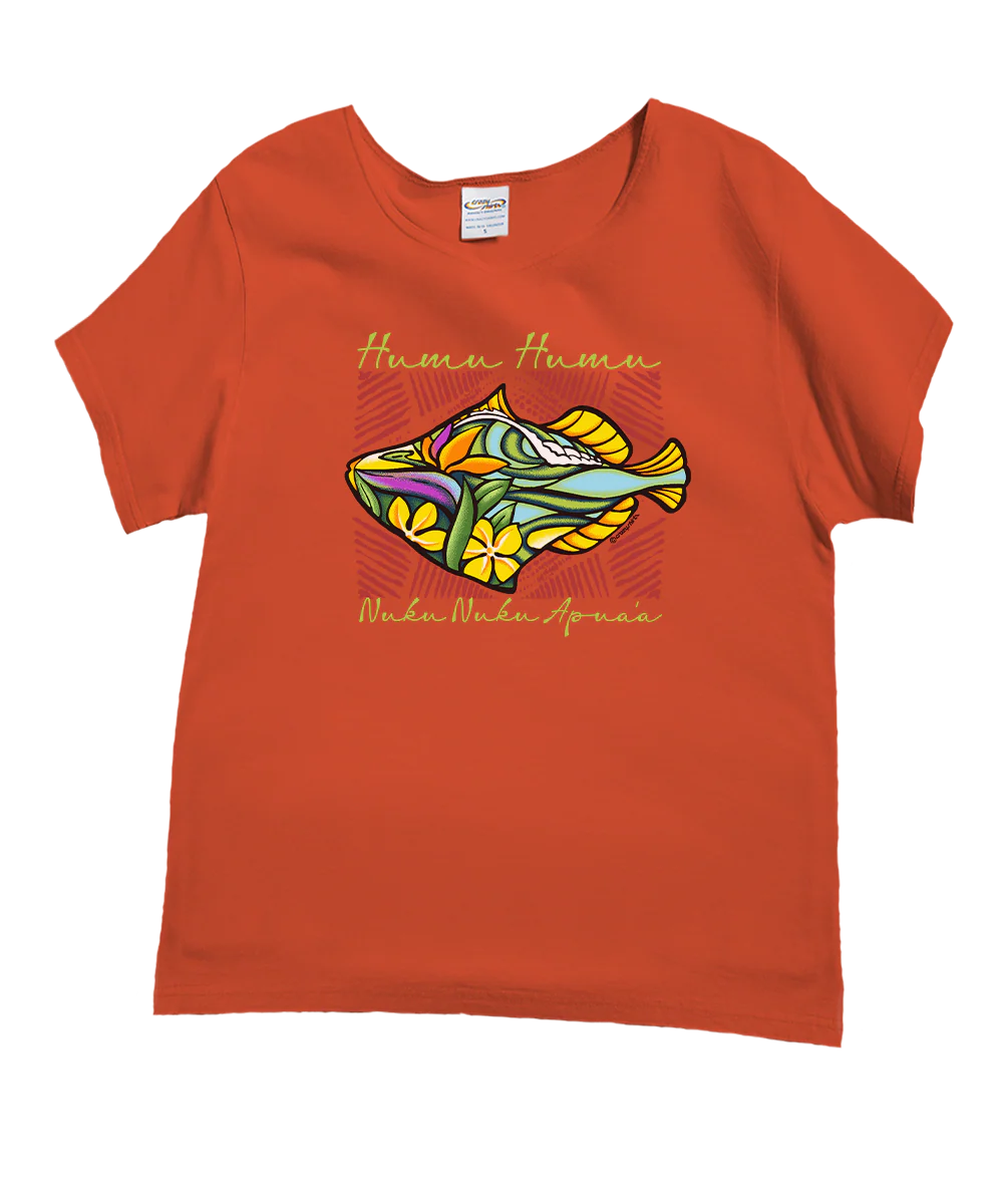 Humu Surf - Paprika Short Sleeve Scoop Neck T-Shirt