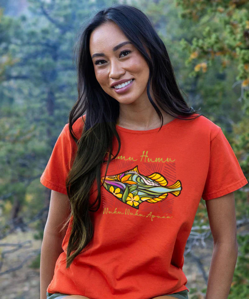 Humu Surf - Paprika Short Sleeve Scoop Neck T-Shirt - Image 2