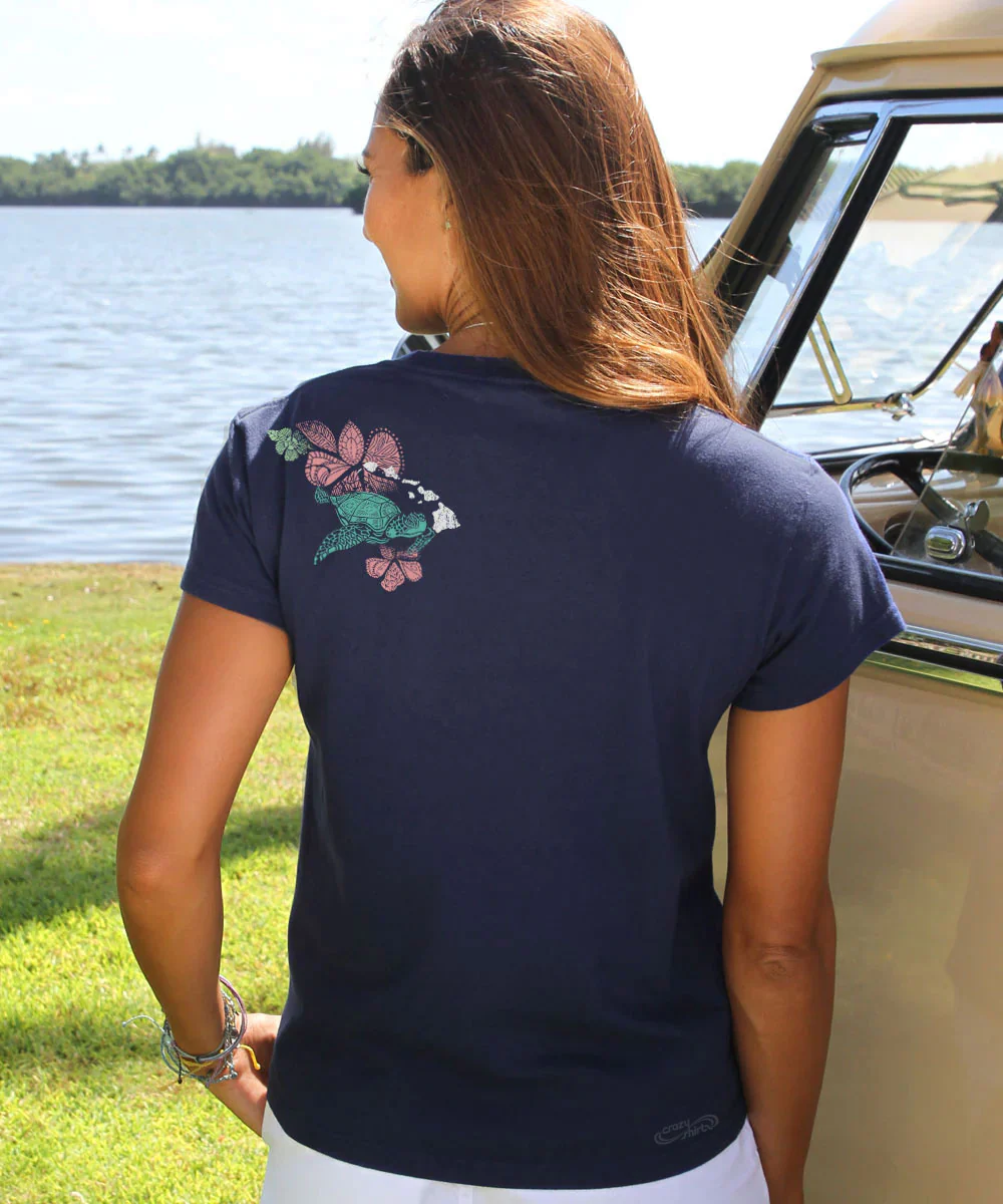 Island Honus - Navy Short Sleeve Crewneck T-Shirt - Image 3