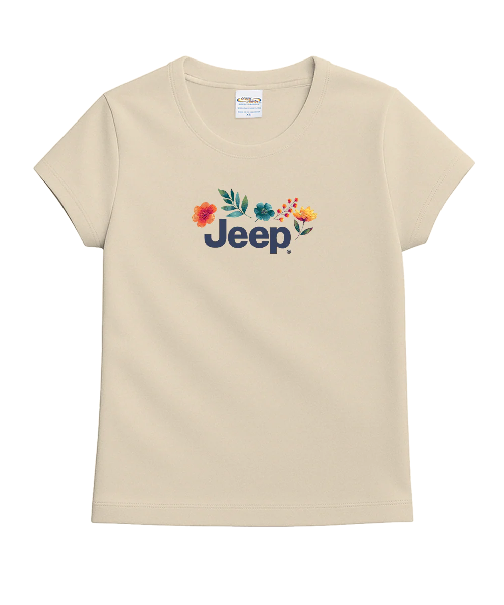 Jeep Girls Trip - Coconut Dyed Short Sleeve Crewneck T-Shirt - Image 4