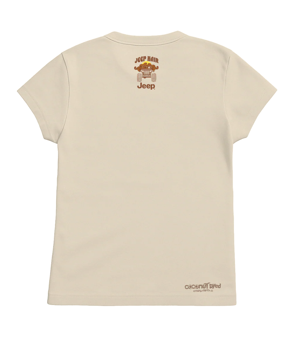 Jeep Hair Don't Care - Coconut Dyed Short Sleeve Crewneck T-Shirt - Image 4