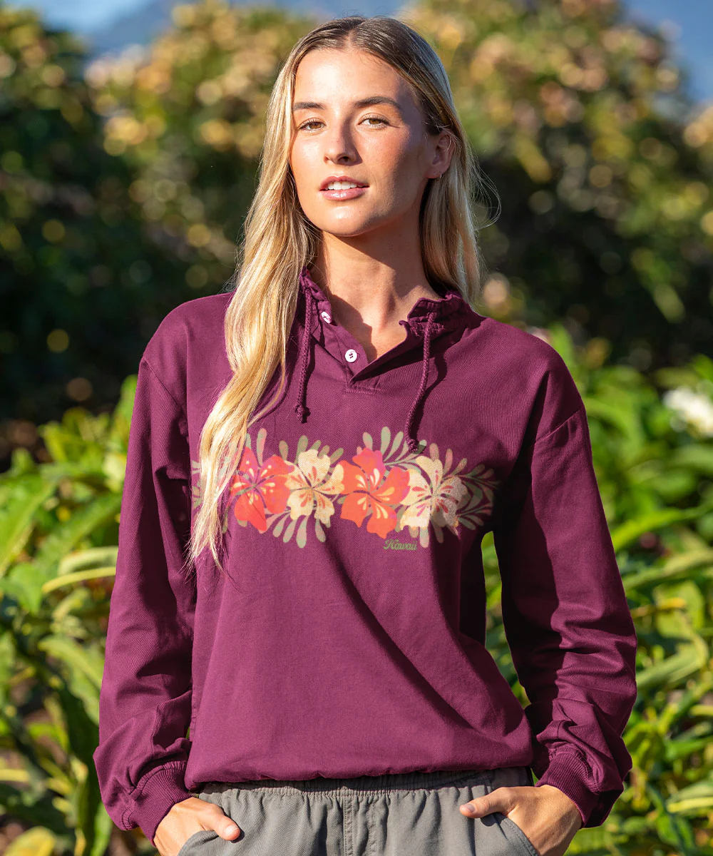 Kahiwa - Wine Dyed Long Sleeve Lightweight Pullover - Image 2