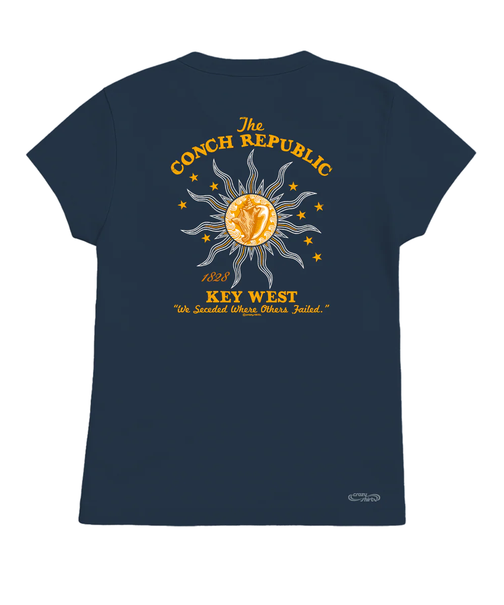 Key West Conch Republic - Navy Short Sleeve Crewneck T-Shirt