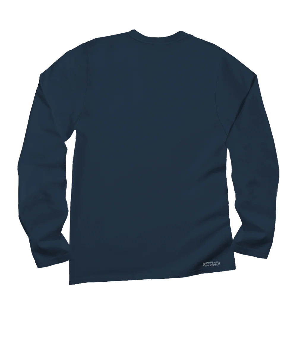 Luna Sol - Navy Long Sleeve Crewneck T-Shirt - Image 4