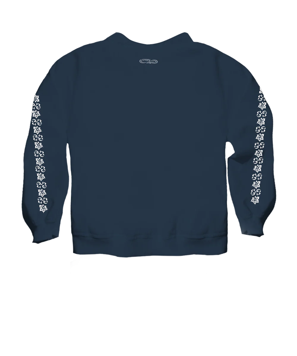 Makenna Ekolu - Navy Long Sleeve Lightweight Pullover - Image 4