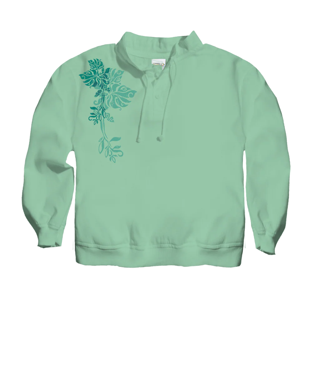 Manuwahe - Key Lime Dyed Long Sleeve Lightweight Pullover