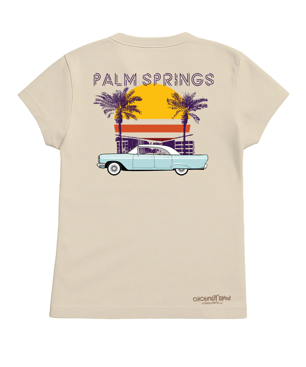 Mod Palm Springs - Coconut Dyed Short Sleeve Crewneck T-Shirt