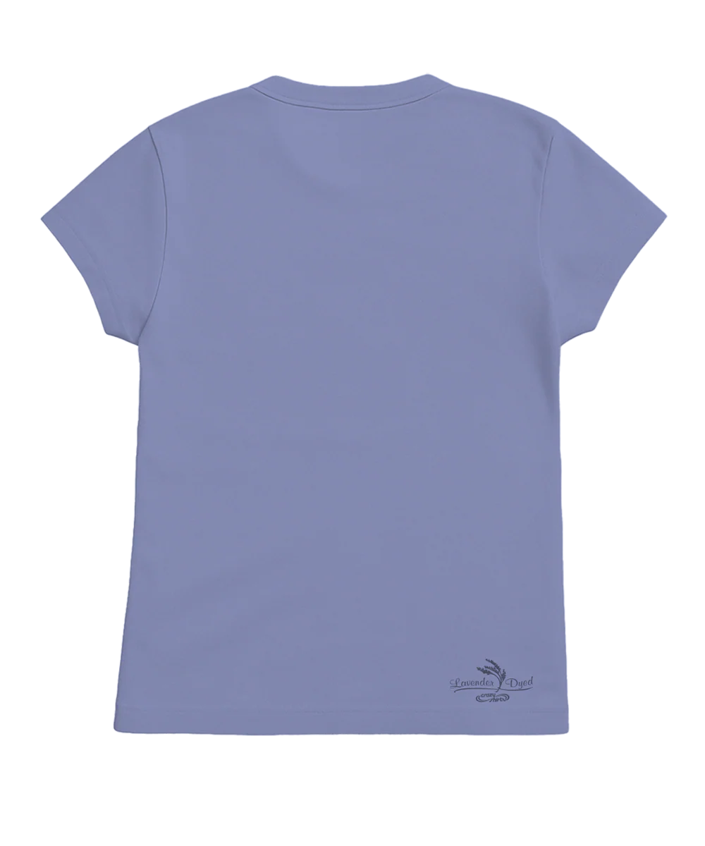 Mod Vegas Sign - Lavender Dyed Short Sleeve Crewneck T-Shirt - Image 4