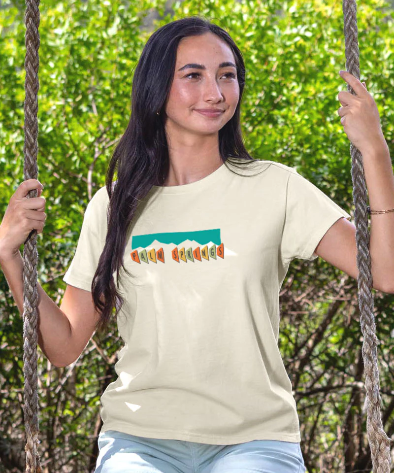 Palm Springs Oasis - Coconut Dyed Short Sleeve Crewneck T-Shirt - Image 3