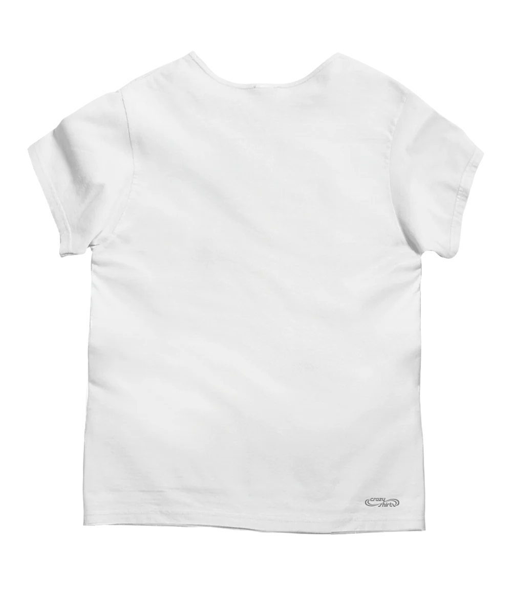 Paradise In Pink - White Short Sleeve Scoop Neck T-Shirt - Image 4