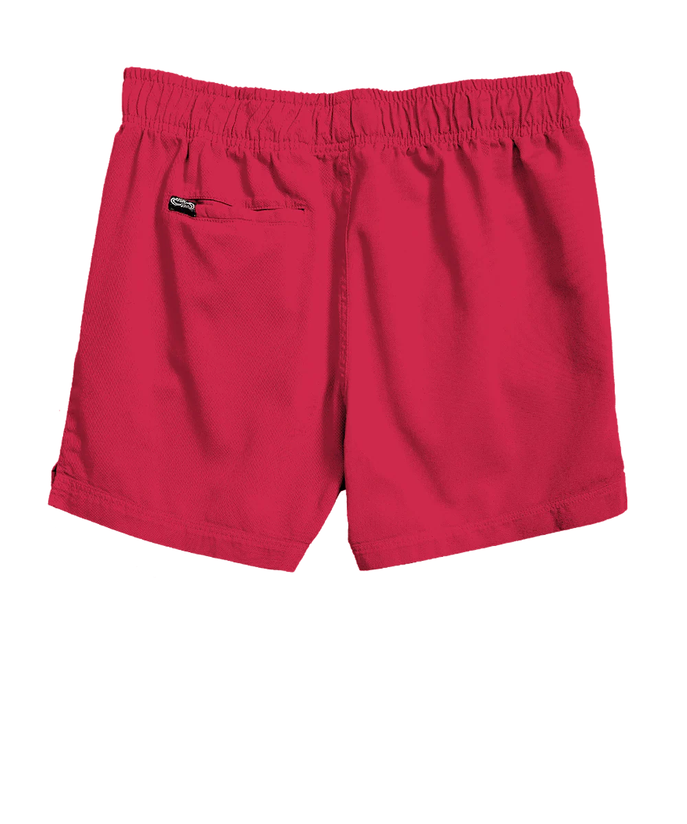 Raspberry Dyed Shoreline Twill Shorts - Image 4