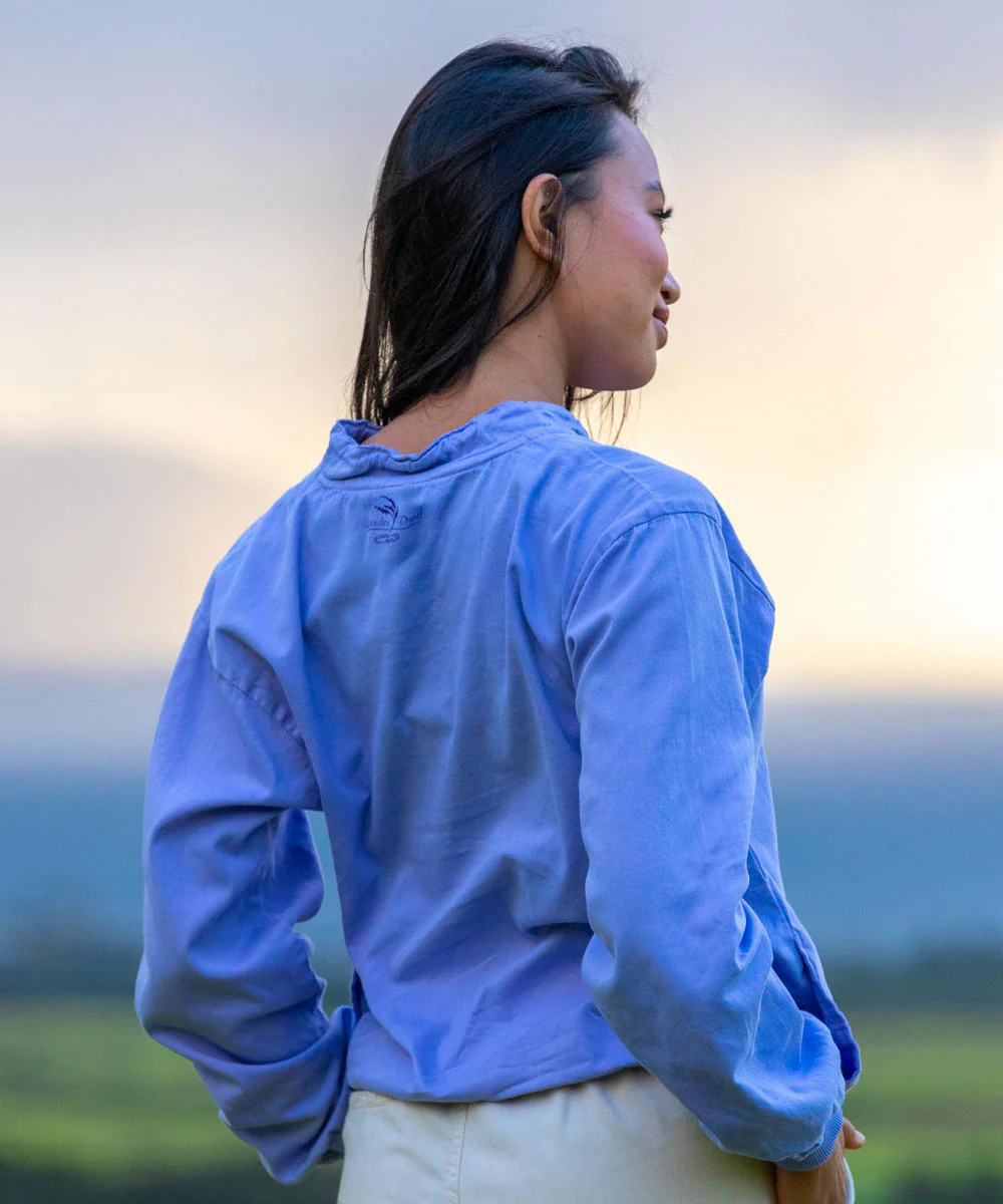 Retro Vail Lavender Dyed Long Sleeve Lightweight Pullover - Image 3