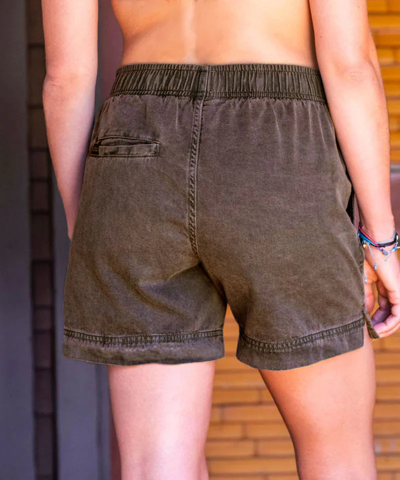 Root Beer Dyed Shoreline Twill Shorts - Image 3