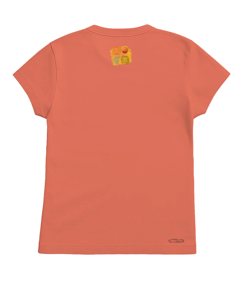 Sea Stamps - Coral Short Sleeve Crewneck T-Shirt - Image 4