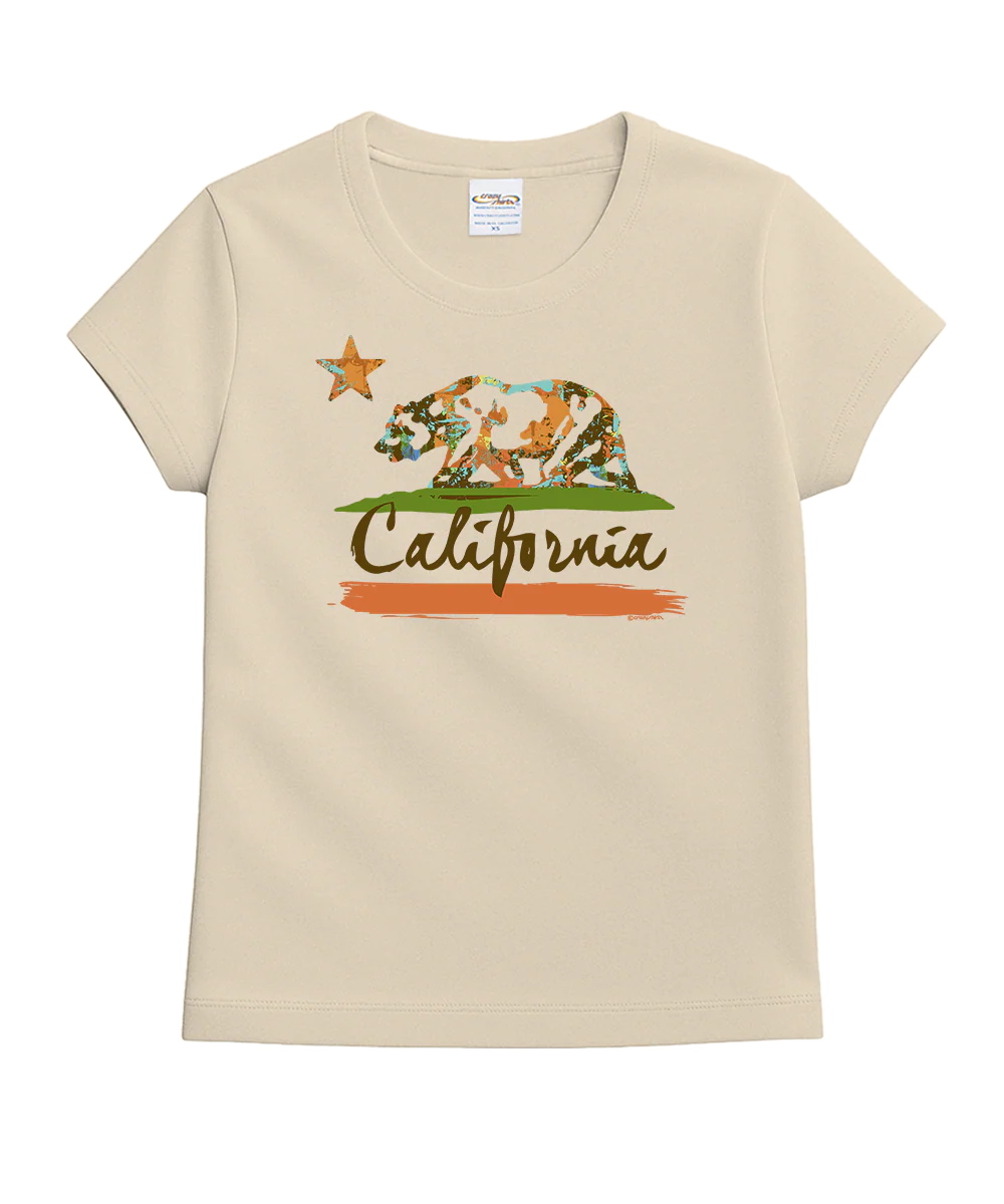 Splatter Bear - Coconut Dyed Short Sleeve Crewneck T-Shirt