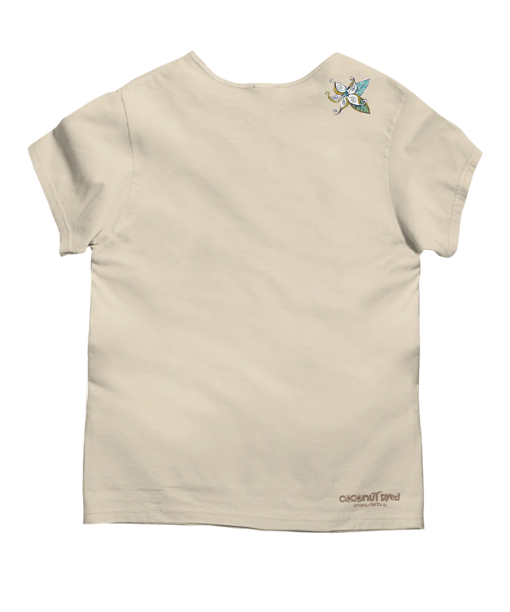 Stranded Mokihana - Coconut Dyed Short Sleeve Scoop Neck T-Shirt - Image 4