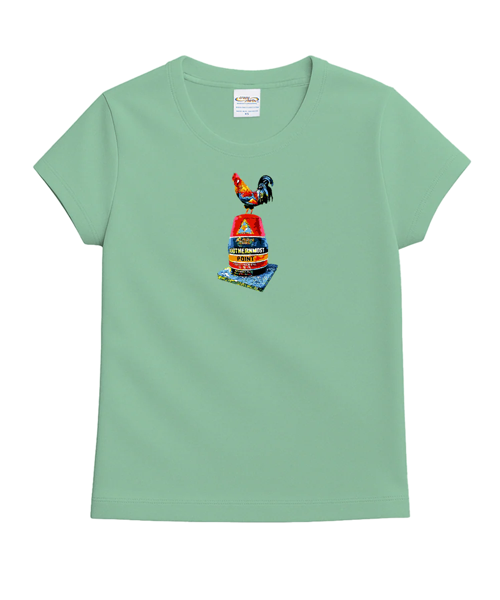 Sunrise Chicken Buoy - Key Lime Dyed Short Sleeve Crewneck T-Shirt