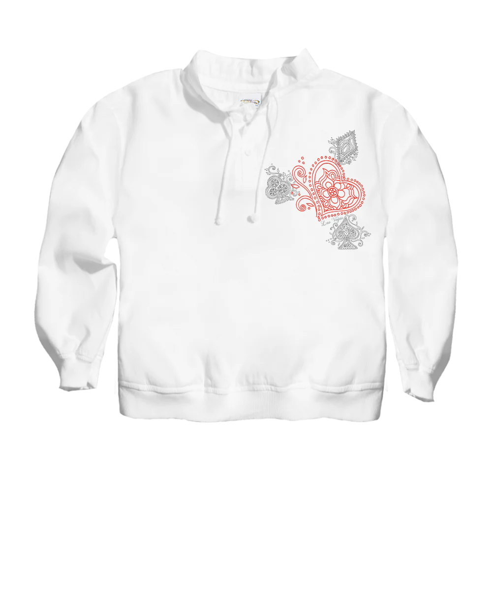 Sweet Suite - White Long Sleeve Lightweight Pullover