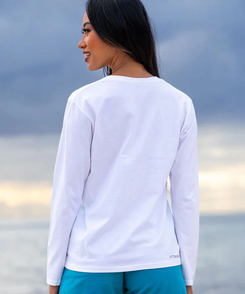 The Desert Getaway - White Long Sleeve Crewneck T-Shirt - Image 3