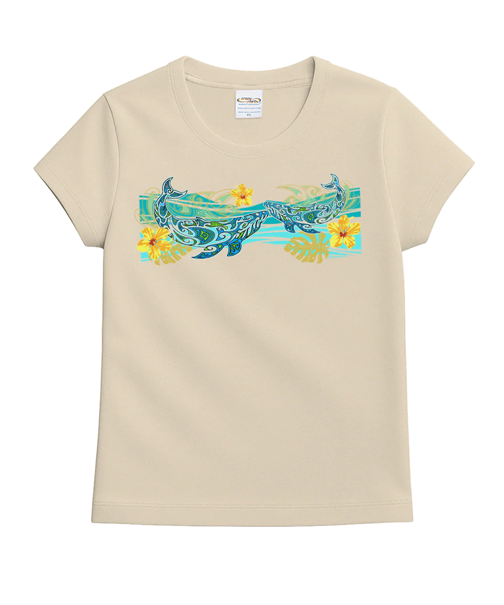 Tribal Kohola Band - Coconut Dyed Short Sleeve Crewneck T-Shirt