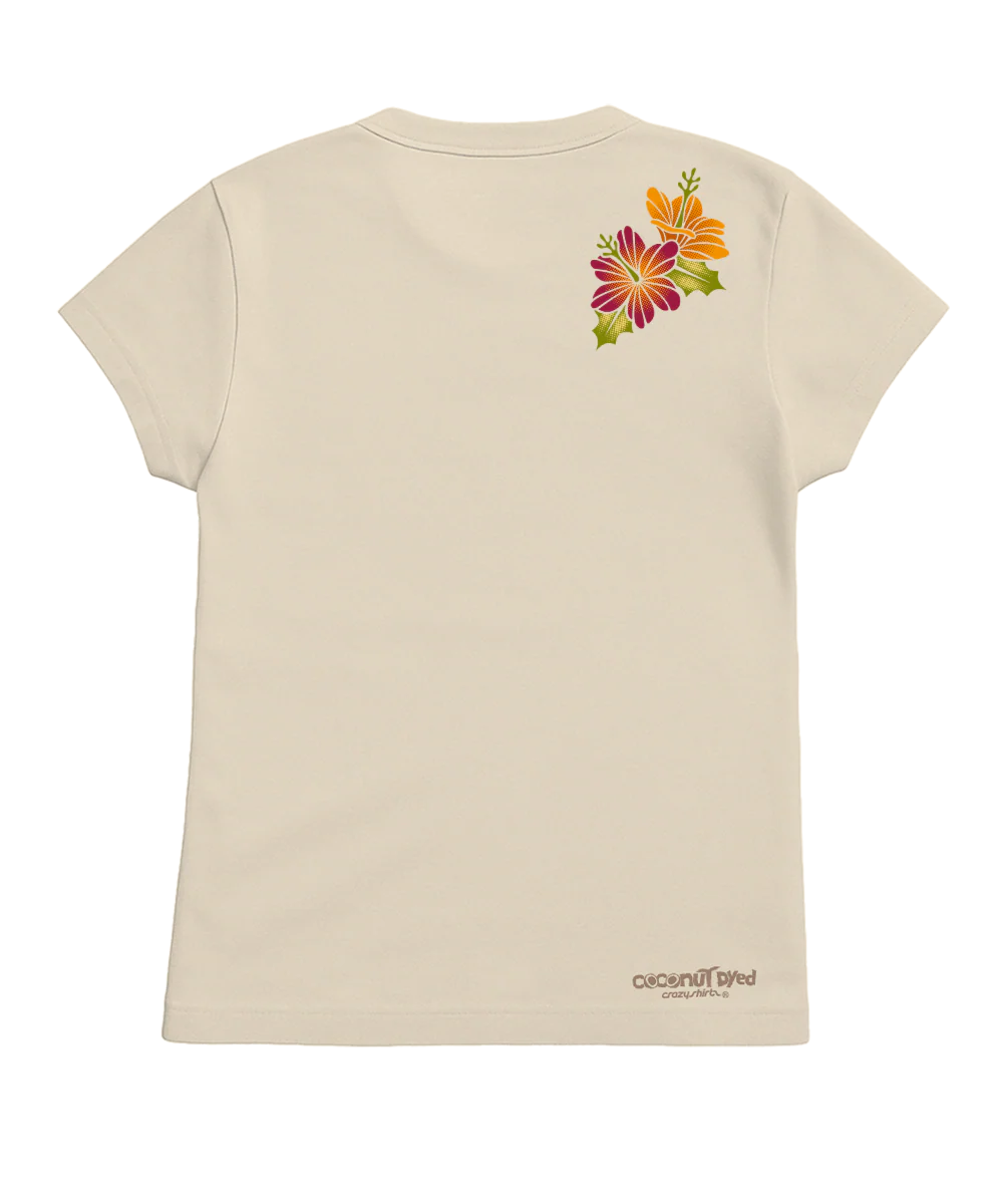 Tropical Paradise - Coconut Dyed Short Sleeve Crewneck T-Shirt - Image 4