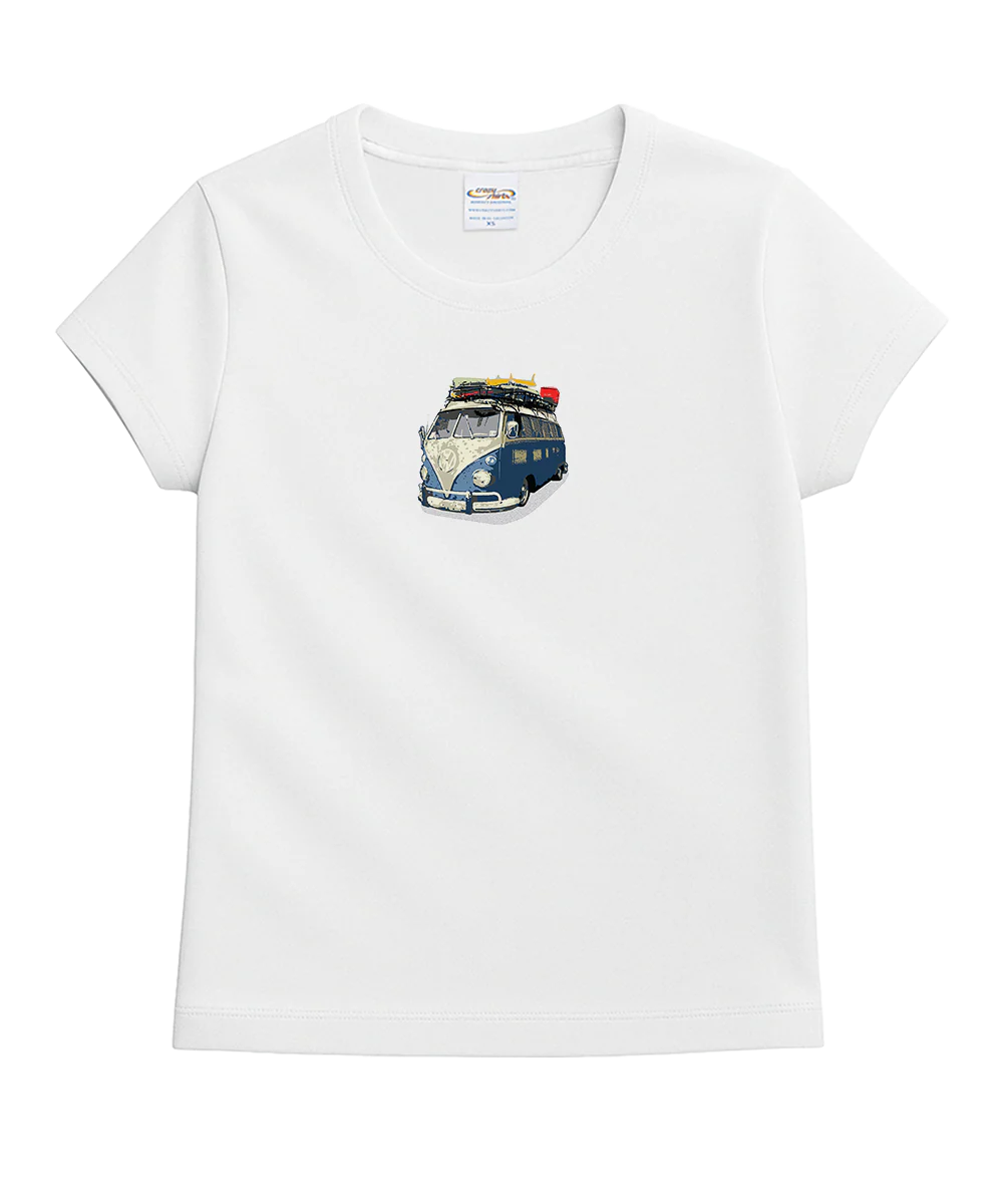 Volkswagen California Road Trip - White Short Sleeve Crewneck T-Shirt - Image 4
