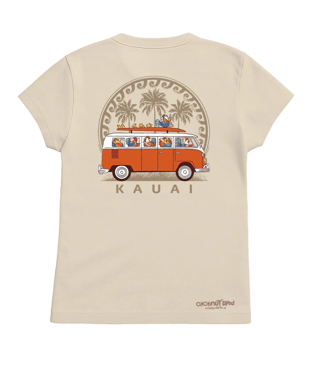 Volkswagen Chicken Van - Coconut Dyed Short Sleeve Crewneck T-Shirt
