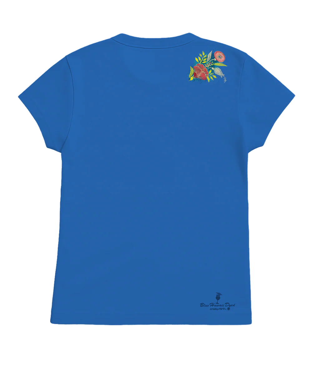 Wallflower - Blue Hawaii Dyed Short Sleeve Crewneck T-Shirt - Image 4