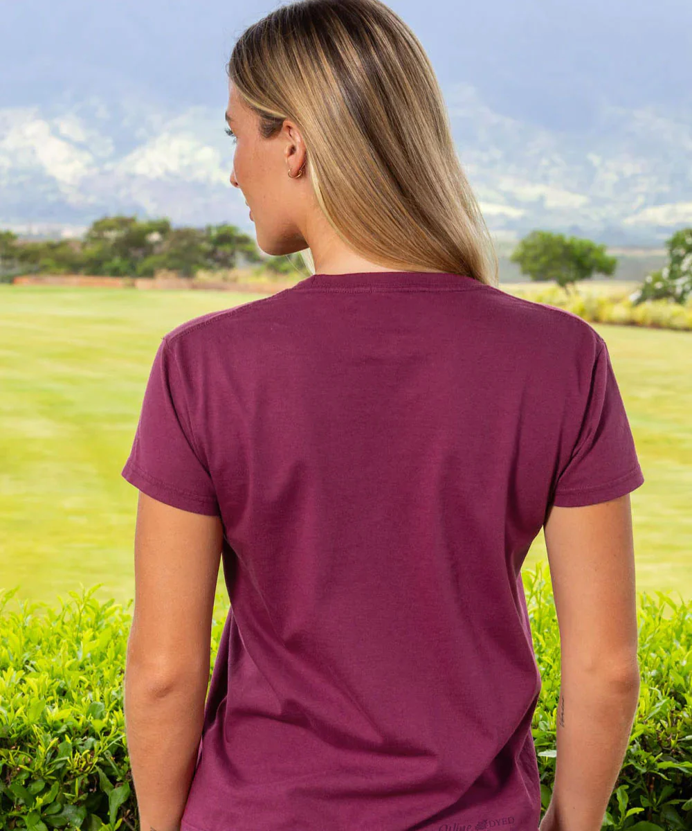 Wine Glass Mosaic - Wine Dyed Short Sleeve Crewneck T-Shirt - Image 3