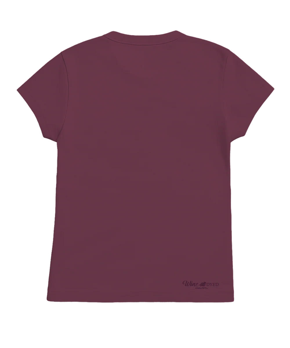 Wine Glass Mosaic - Wine Dyed Short Sleeve Crewneck T-Shirt - Image 4